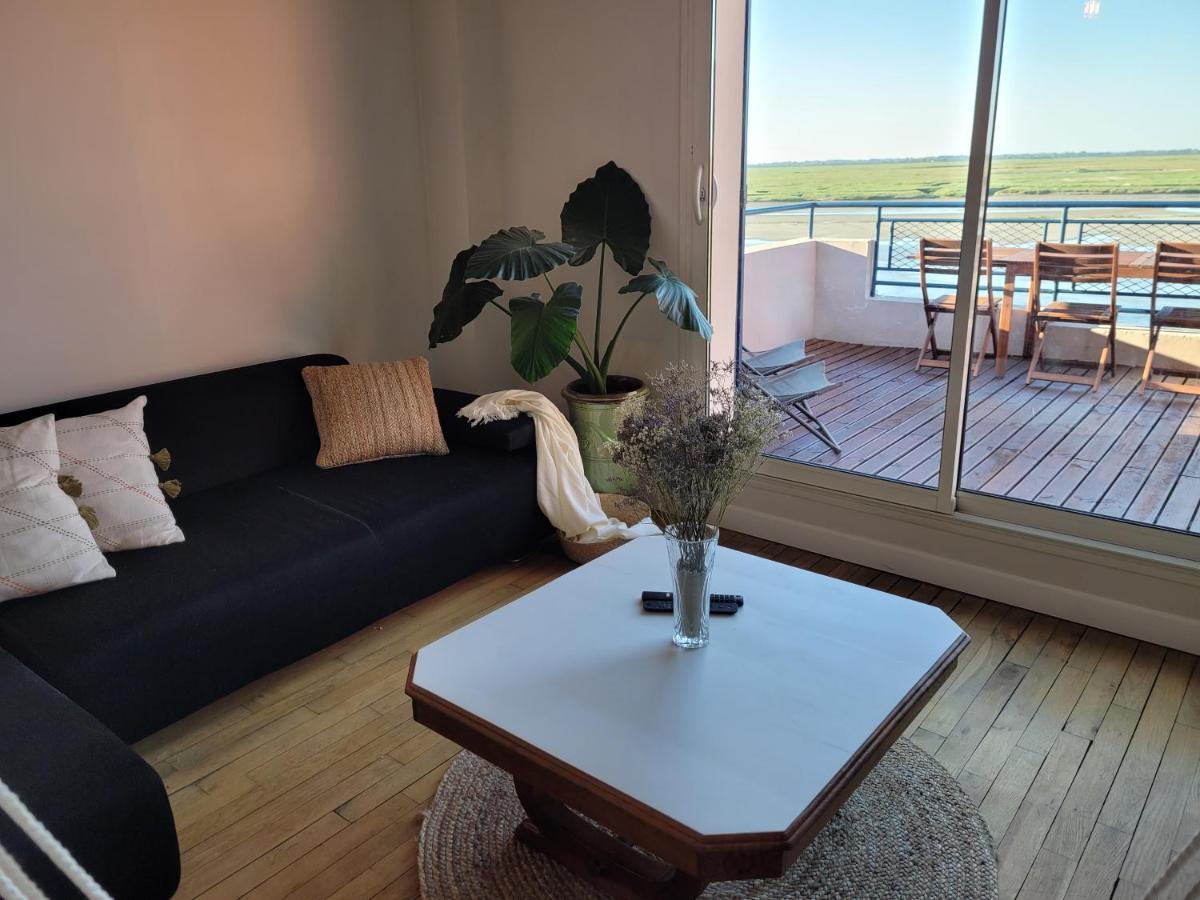 شقة Vue Et Terrasse Panoramique Sur La Baie De Somme سانت فاليري سور سوم المظهر الخارجي الصورة