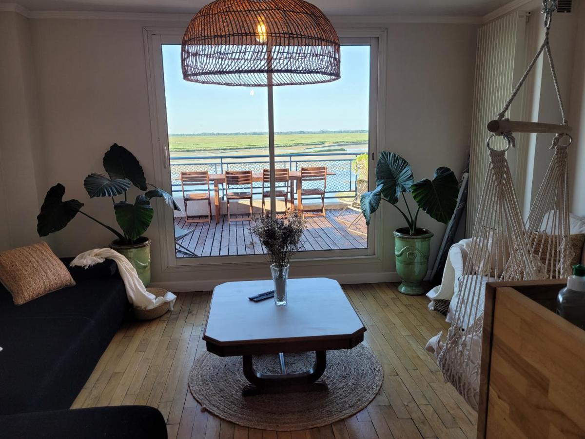 شقة Vue Et Terrasse Panoramique Sur La Baie De Somme سانت فاليري سور سوم المظهر الخارجي الصورة