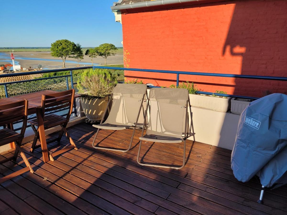 شقة Vue Et Terrasse Panoramique Sur La Baie De Somme سانت فاليري سور سوم المظهر الخارجي الصورة